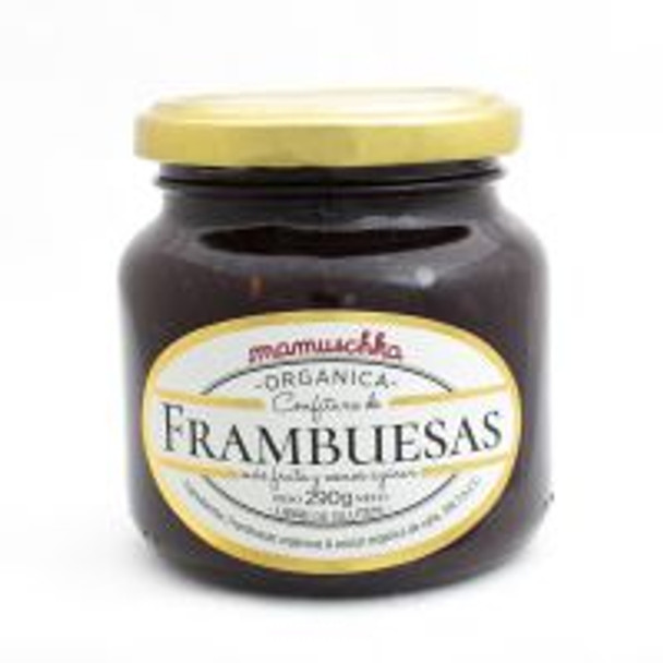 Mamuschka Confitura de Frambuesas Orgánica Sin Gluten, Raspberry Organic Spread From Patagonia - Gluten Free, 290 g / 10.22 oz