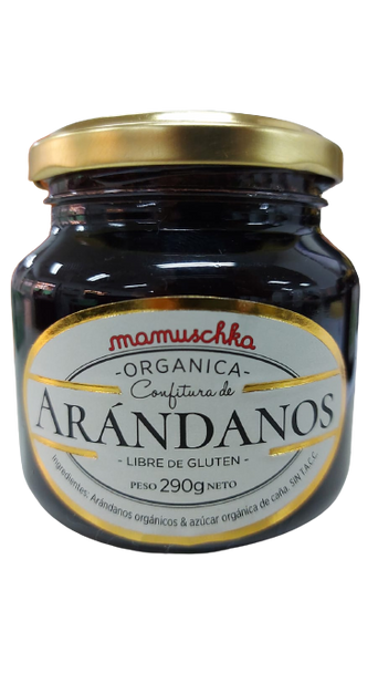 Mamuschka Confitura de Arándanos Orgánica Sin Gluten, Blueberry Organic Spread From Patagonia - Gluten Free, 290 g / 10.22 oz