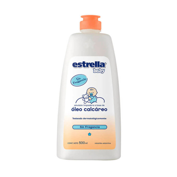 Estrella Óleo Calcáreo Sin Fragancia Hypoallergenic Baby Oil, 500 ml / 16.9 fl oz