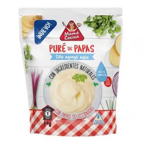 Mamá Cocina Puré de Papas Receta Completa Powder Ready To Make Mashed Potatoes Just Add Water - No Preservatives Added, 125 g / 4.4 oz  for 4 servings
