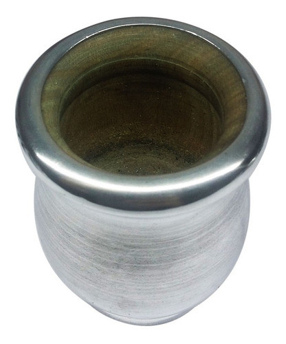Mate Gourd Palo Santo Wood Stout Design Wrapped in Aluminum Unique Scent