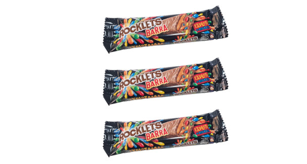 Rocklets Barra Filled with Candied Chocolate Sprinkles, 44 g / 1.55 oz (pack of 3)