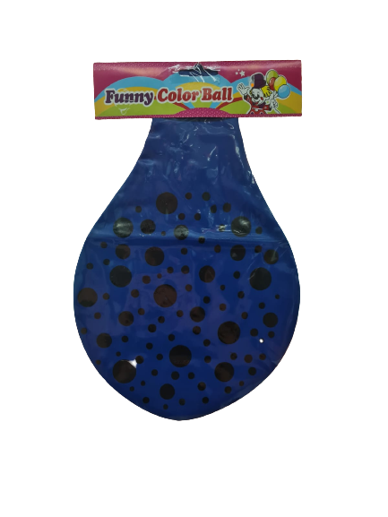 Funny Piñata Globo Blue Latex Balloon with Polka Dots
