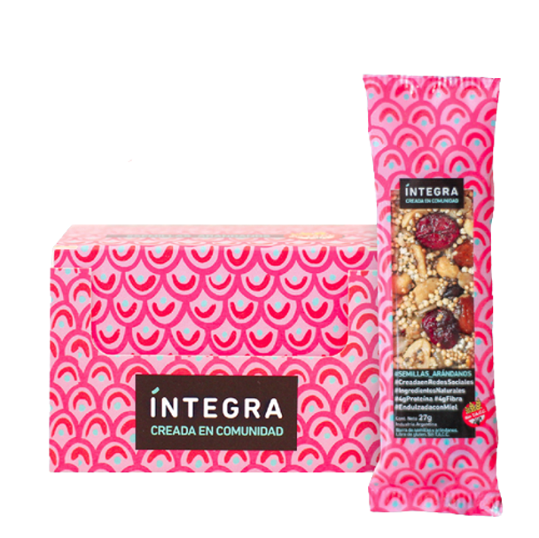 Íntegra Barritas sin TACC Nutritive Bars with Blueberry & Seeds (box of 10 bars) 