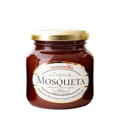 Mamuschka Confitura de Mosqueta Orgánica Sin Gluten, Rosehip Organic Spread From Patagonia - Gluten Free, 290 g / 10.22 oz