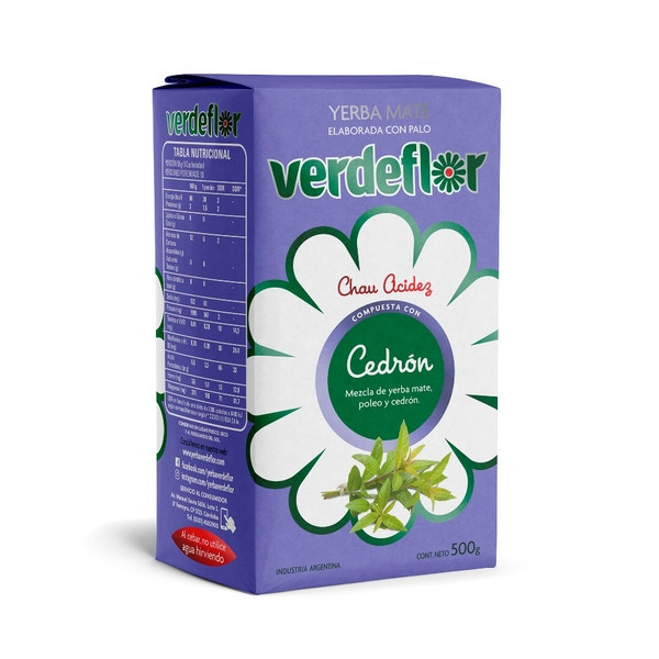 Verdeflor Yerba Mate Cedrón c/ Verbena de limón, 500 g / 1.1 lb 