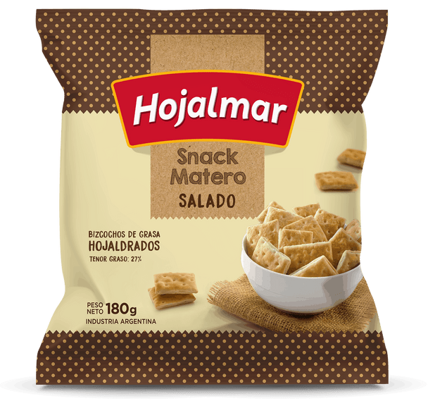 Hojalmar Snack Matero Bizcochos Salados de Hojaldre Puff Pastry Salty Snack 180 g / 6.34 oz (pack of 3)