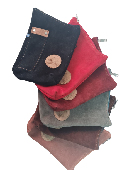 Yerbero Gamuza Suede Bag with Zipper Pocket For Yerba Mate, Capacity 500 g / 1.1 lb approx. (Various Colors Available)