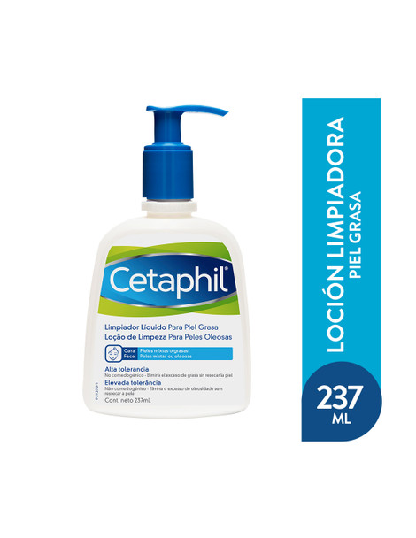 Cetaphil Loción Limpiadora Piel Grasa, Daily Facial Cleanser for Oily Skin, 237 ml / 8.01 fl oz