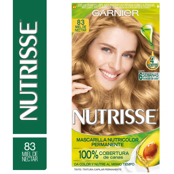 Nutrisse Garnier Kit de Coloración con 4 Aceites 83 Oro / Light Golden Blonde Deep Coloring Kit with 4 Oils 