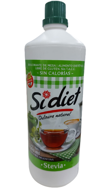 SiDiet Edulcorante con Stevia Sweetner Zero Calories, 500 ml / 16.90 fl oz