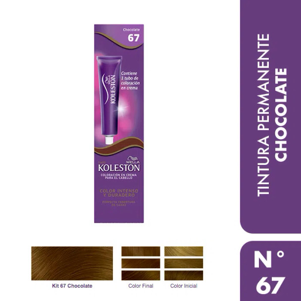 Koleston Color Intenso Duradero Chocolate Dye N° 67 Chocolate