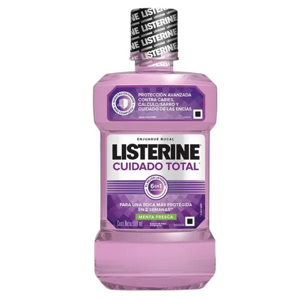 Listerine Enjuague Bucal Cuidado Total Mouthwash Total Care 500 ml / 16.90 fl oz 