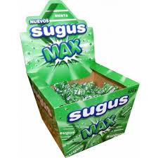 Sugus Max Menta Soft Candy Blocks Mint Flavored Gluten Free, 525 g / 1.15 lb Box