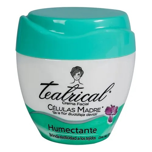 Teatrical Humectante Crema Facial Moisturizer Face Cream Provides Elasticity, 100 g / 3.5 oz