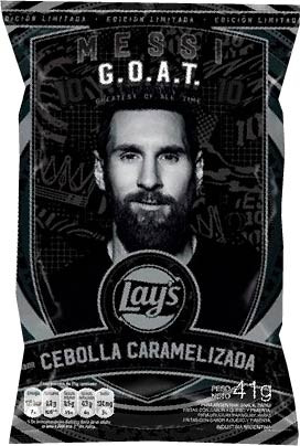Lay's Papas Goat Messi Cebolla Caramelizada Potato Chips Caramelized Onion Flavor - Limited Edition, 41 g / 1.44 oz bag