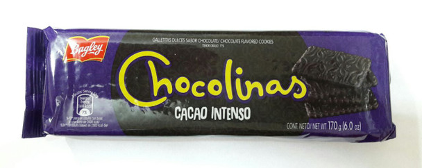 Chocolinas Cacao Intenso Extra Cacao Traditional Chocolate Cookies, Perfect for Cakes with Dulce de Leche Chocotorta, 170 g / 6.0 oz (pack of 3)