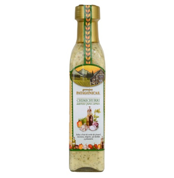 Granjas Patagónicas Aderezo Chimichurri Patagónico Traditional Sauce From Argentina, 220 ml / 7.76 oz bottle