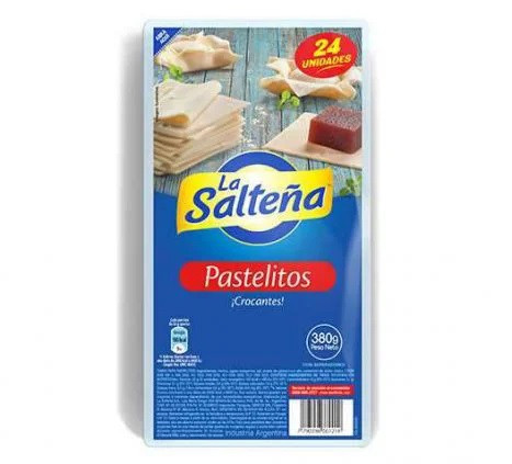 La Salteña Tapa Para Pastelitos Criollos Dough Discs for Classic Latin American Sweet Dumplings, 24 discs ea x 6 packs (144 discs)