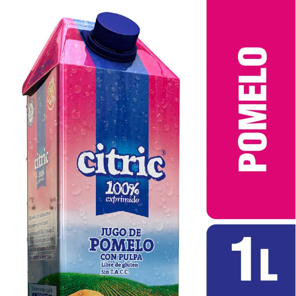 Citric Jugo de Pomelo Grapefruit Juice with Natural Pulp, 1 l / 33.8 fl oz