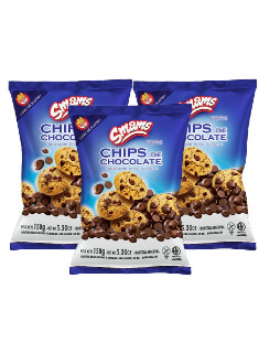 Smams Galletitas Chips de Chocolate, Chocolate Chips Cookies Gluten Free & Kosher Cookies, 150 g / 5.29 oz (pack of 3)