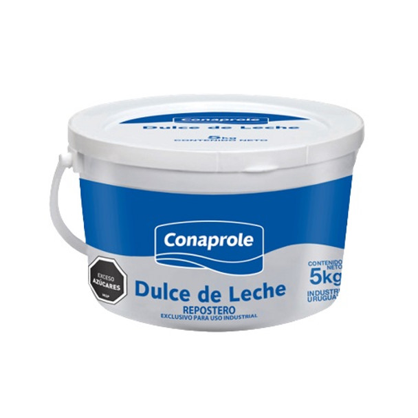 Conaprole Dulce de Leche Repostero Confectioner's Thicker Milk Caramel Confiture for Bakeries, Cakes and Pastry, 5 kg / 11.02 lb bin