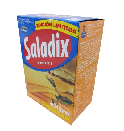 Saladix Queso Cheese Flavored Snacks, Baked Not Fried - Limited Edition, 100 g / 3.5 oz (pack of 3)