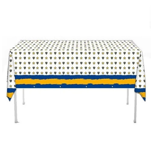 Mantel Boca Juniors Plastic Tablecloth Rectangle Table Covers for Indoor & Outdoor Events, 180 cm x 120 cm / 70.9" x 47.2"