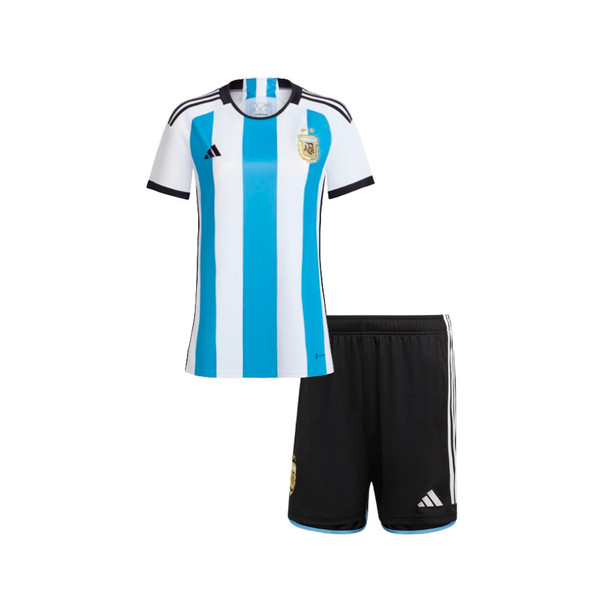 Official Selección Argentina Soccer Jersey & Black Short - FIFA WorldCup Qatar 2022 Edition