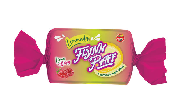 Caramelos Flynn Paff Limonada Lime & Berries Flavored Soft Candy, 560 g / 19.75 oz Box