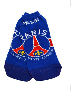 Soquetes Messi Paris Saint-German Unisex Cotton Short Socks Low Cut Casual Socks Color Blue (One Size Fits All)