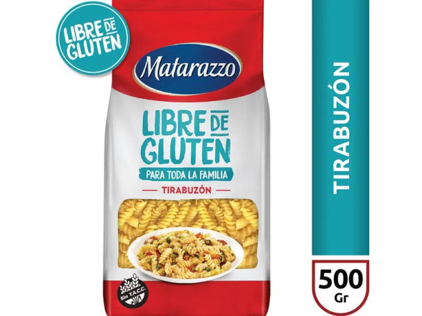 Matarazzo Tirabuzón Libre de Gluten, Gluten Free Noodles Pasta, 500 g / 1.1 lb (pack of 2)