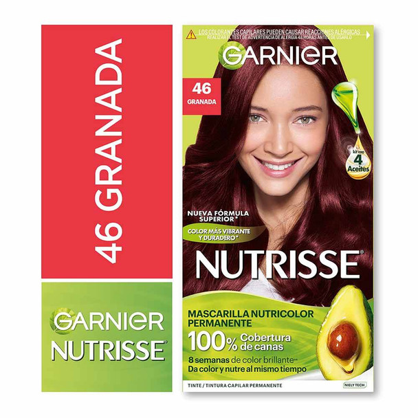 Nutrisse Garnier Kit de Coloración con 4 Aceites 46 Granada / Reddish Classic Grenade Coloring Kit with 4 Oils