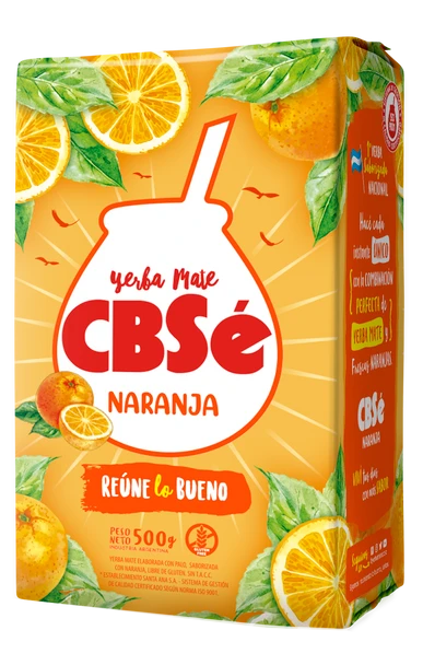 CBSé Yerba Mate Naranja Orange, 500 g / 1.1 lb