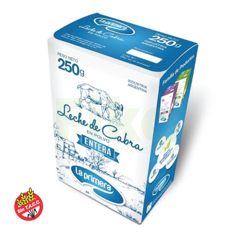 Leche de Cabra Entera En Polvo La Primera Powdered Goat Milk, 250 g / 8.81 oz for 3 l