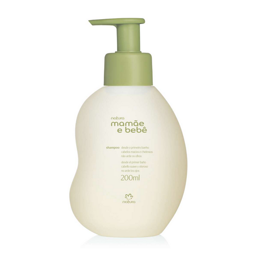 Natura Shampoo Mamá y Bebé Vegan Shampoo For Babies & Newborns, 200 ml / 6.76 fl oz