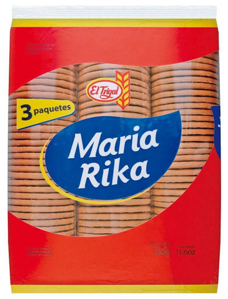 María Rika El Trigal Sweet Cookies Tripack Galletitas Dulces, 300 g / 10.58 oz bag