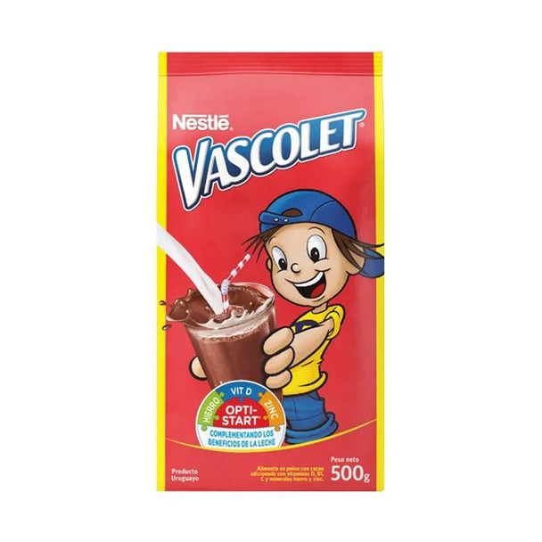Vascolet Cacao Cocoa Powder Gluten Free Cocoa Powder for Chocolate Milk by Nestlé, 500 g / 1.1 lb bag