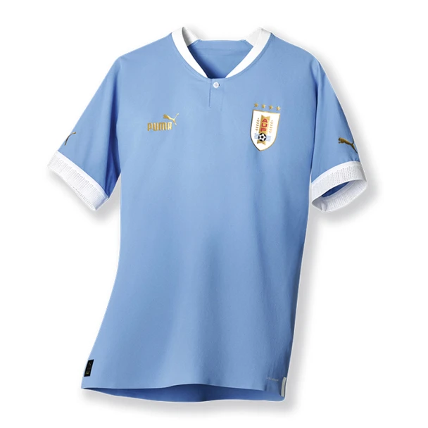 Men's Shirt Selección Uruguaya Camiseta Celeste Remera Titular Official Soccer Team Shirt Uruguay by Puma - 2022 Edition 