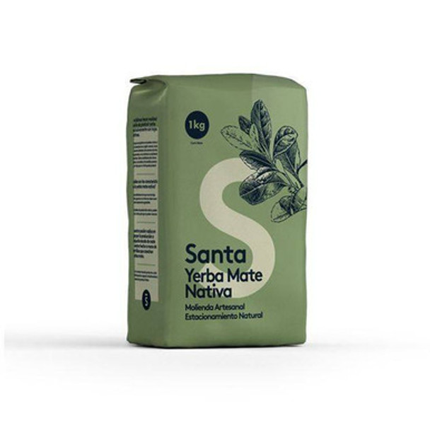 Santa Yerba Mate Nativa Molienda Artesanal Yerba Mate from Uruguay, 1 kg / 2.2 lb