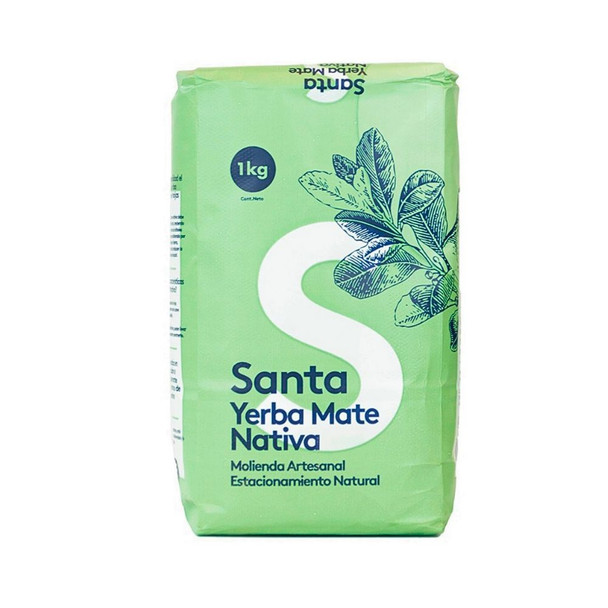 Santa Yerba Mate Nativa Molienda Artesanal Yerba Mate from Uruguay, 1 kg / 2.2 lb