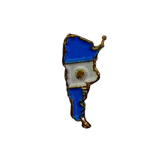 Escarapela Mapa Argentina Pin Prendedor Argentinian Patriotic Pin Holder Steel Accessory (1 pc)