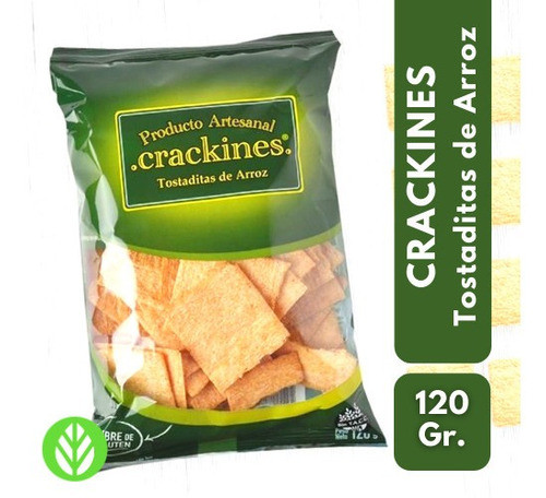Crackines Tostaditas De Arroz Clásicas Rice Crackers Cookies for Breakfast, Gluten Free 120 g / 4.32 oz bag