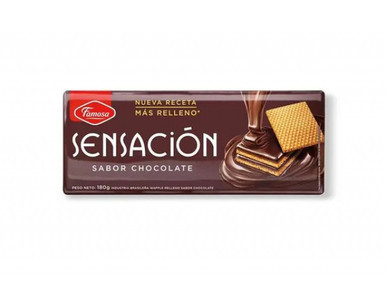 Famosa Sensación Waffle Filled with Chocolate, 180 g / 6.34 oz
