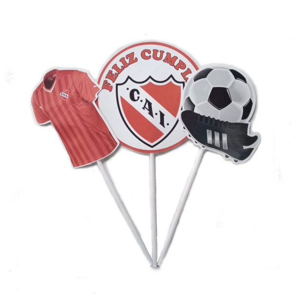 Pinches Set Feliz Cumpleaños Independiente Themed Pinches Birthday Cake Decoration Independiente Design