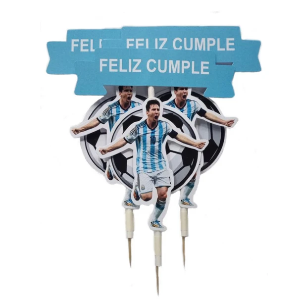 Pinches 3D Banner Feliz Cumpleaños Messi Themed Pinches Birthday Cake Decoration Messi Design