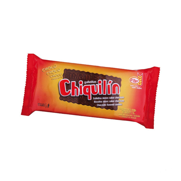 Chiquilín El Trigal Chocolate Milk Chocolate Cookies, 220 g / 7.76 oz (pack of 3)