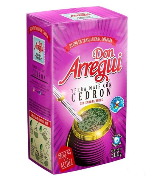 Don Arregui Yerba Mate with Palo Composed with Cedrón, 500 g / 17.63 oz