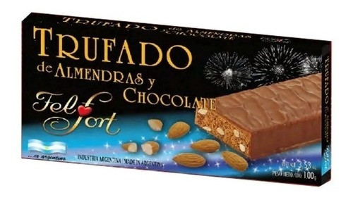 FelFort Trufado de Almendras y Chocolate Truffle with Almonds and Chocolate, 100 g / 3.52 oz 