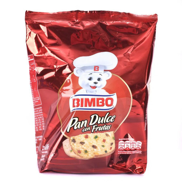 Bimbo Pan Dulce con Frutas Sweet Bread with Fruits, 400 g / 14.10 oz